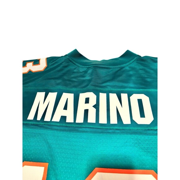 Vintage NFL Pro Line Dan Marino Miami Dolphins Jersey Teal 13 Mens 5XL Rare VTG - Picture 10 of 12
